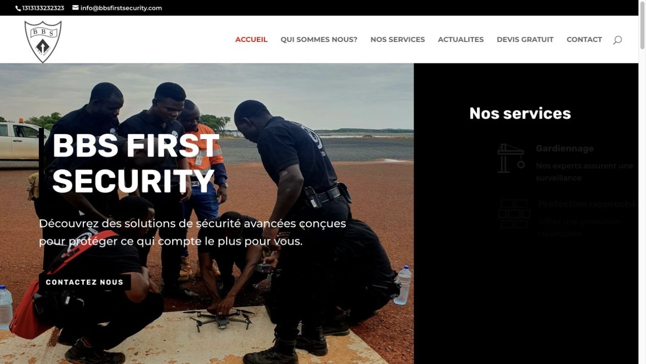 BBS First Security — desktop website screenshot