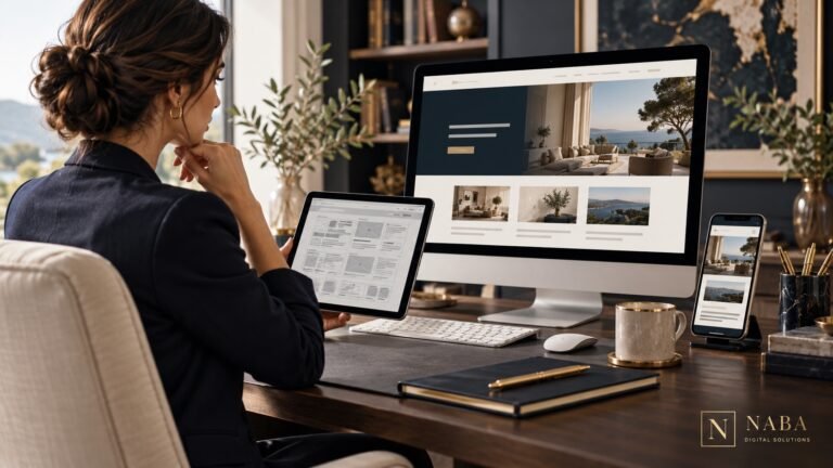 Comparing an older layout with a modern responsive website